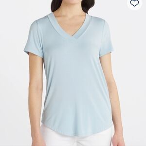 Woman's V Neck Knit Top